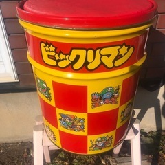⭐️昭和レトロな当時物⭐️ロッテビックリマン18ℓペール缶レア物⭐️の画像