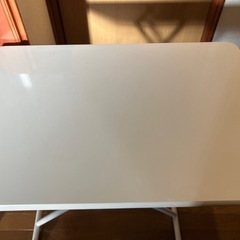 【お取引中】不二貿易 無段階調節　昇降式テーブル デスクの画像