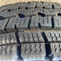 4本セット 軽バン 軽トラ LT 日本製スタッドレス ダンロップタイヤ 冬タイヤ 6PRの画像