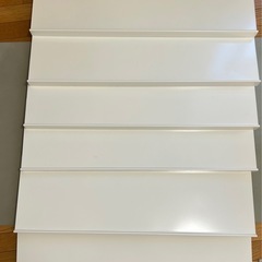【良品】白スチールラック/本棚の画像