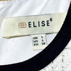 ELISEエリーゼ　ツイードワンピース 韓国風 上品 パーティー 限定 美品 Lの画像