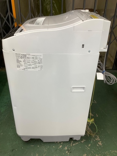 安心の1年保証付き！！　SHARP　洗濯乾燥機　ES-T6HBK-T
