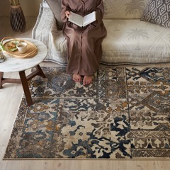 新品未使用　ウィルトン織アンティーク風絨毯　200×250の画像