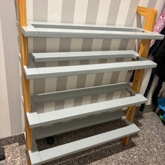 ベルメゾン　立て掛けるシューズラック　4段
の画像