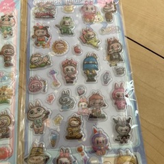 ラブブ２枚セット3Dシールの画像