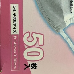 マスク60枚　女性子供用の画像