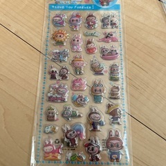 ランダム　ラブブ3Dステッカーの画像