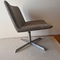 1.5人掛けチェア ファブリック 回転式の画像