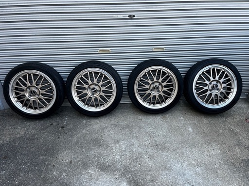 ワゴンR N-BOX タント 美品 ビートステージ MT-C 16インチ 5.0 +45 4H100 中古 ダンロップ ル・マンファイブ 165/50R16 セット