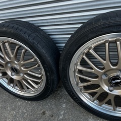 ワゴンR N-BOX タント 美品 ビートステージ MT-C 16インチ 5.0 +45 4H100 中古 ダンロップ ル・マンファイブ 165/50R16 セットの画像