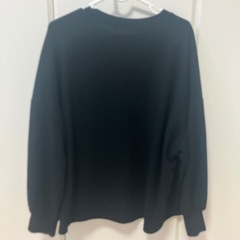 【募集中】楽天購入　レディース服　トップス　ブラック　フリーサイズの画像
