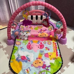 フィッシャープライス あんよでキック! 4WAYピアノジム ピンクの画像