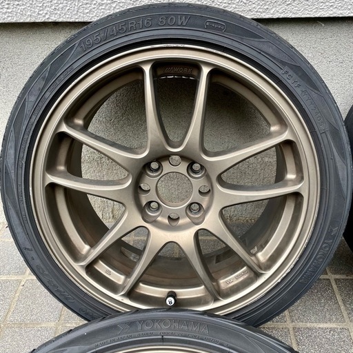 アルミホイール4本　WORK EMOTION CR Kai 16インチ7JJ+35
