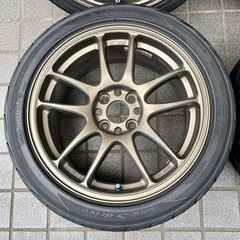 アルミホイール4本　WORK EMOTION CR Kai 16インチ7JJ+35
の画像