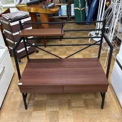 【ジャングル深井店】★ローデスク ブラウン 収納家具 家具 堺市 深井 【FU3198】の画像