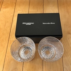 メルセデス・ベンツ ヤナセ100周年 ロックグラス 2個セットの画像