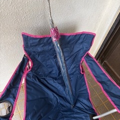 パラソル付きチェアの画像