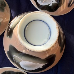 ネズミ柄　飯椀10個セットの画像