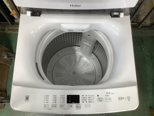 安心の1年保証付き！！　Haier　5.5kg 洗濯機　JW-U55A