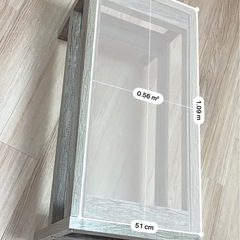 ローテーブル　ガラス板の画像