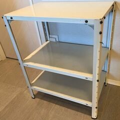 スチールシェルフ　白　の画像