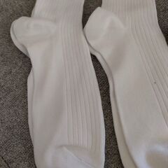 中学生　靴下　白の画像
