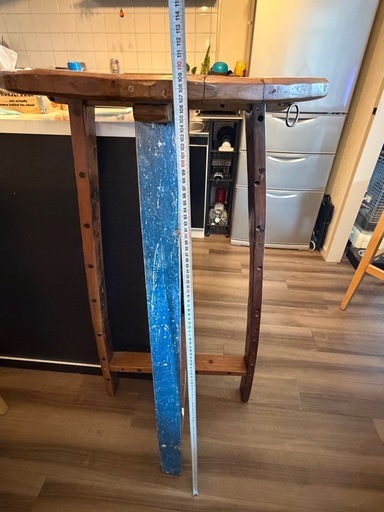最終価格 アジアン家具⭐︎アンティークハイテーブル&チェアセット