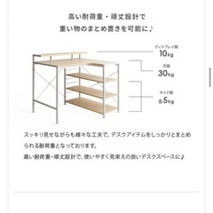※取引中※【無料※要組立】デスク(白/ホワイト)　パソコンデスクの画像