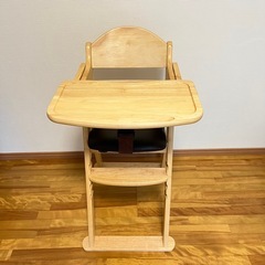 【中古】カトージ　ベビー　ハイチェア　木製　　の画像