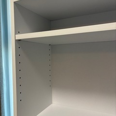 隠せるカウンター下収納 棚タイプ2個セットの画像