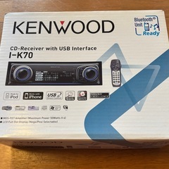 KENWOOD ケンウッド I-K70 カーオーディオ デッキ CD USB 1DINボックス付き の画像