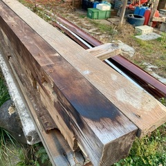 値下げ　
ヒノキ3寸角　長さ2メートル以上　1本の画像