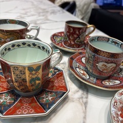 林九郎　コーヒーカップ&ソーサーとケーキ皿セットx6の画像