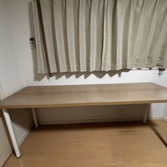 IKEA　デスク 200×60 美品 白脚 引き取り限定の画像