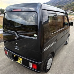 4WD！MT！ターボ！車検8年５月まで！24年エブリィバン上級JOINターボ⭐︎不具合無し！快速ターボでエアコンよく冷えます⭐︎キーレス付 人気のブラック！の画像