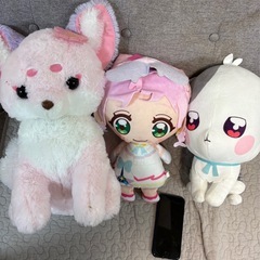 プリキュア他ぬいぐるみ3点の画像