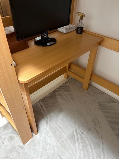 木製ロフトベッドシングル