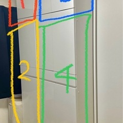 壁面収納棚　ホワイトの画像