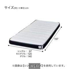 【取引中】ニトリ シングルサイズマットレスの画像