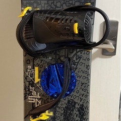 【初心者/練習用に】SALOMONスノーボードセット（146cm）ニットカバー・デッキパッド付 引越処分の画像