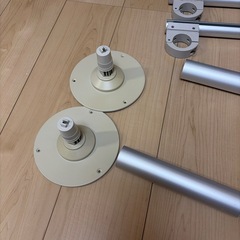 廃棄予定お早めに！無印良品　MUJI アルミポールシステム　ハンガーラック　ユニット収納
の画像