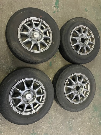 取引中 軽バン 軽トラ 145R126PR 車検対応ホイール 4本セット