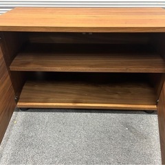 無印良品　スタッキングキャビネット　ウォールナット材　収納棚の画像