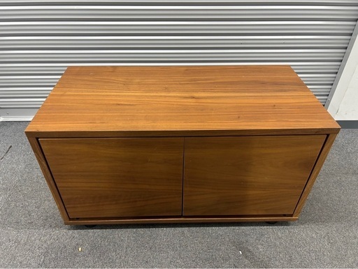 無印良品　スタッキングキャビネット　ウォールナット材　収納棚