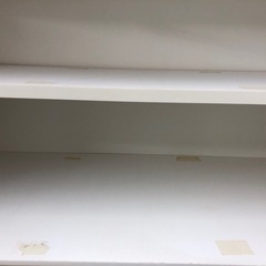 【ドリーム川西店御来店限定】☆ジモティー見たよ♪割引☆ ニトリ 2枚扉食器棚  クリーニング済み 【2125560000042573】の画像