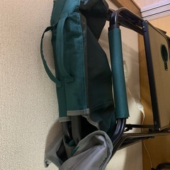 コールマン　サイドテーブル付デッキチェアST 2000021996 [グリーン]の画像