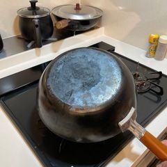 鉄のフライパンの画像