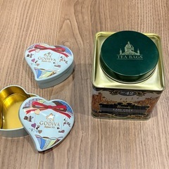 Harrods　GODIVA  缶　の画像