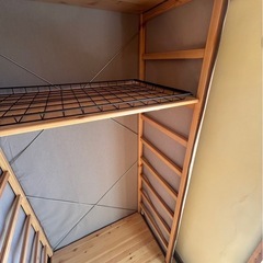 1/12配送無印良品　パイン材ユニットシェルフ　ワードローブ　の画像