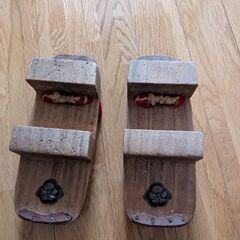 本格、昭和、女性用の下駄の画像